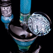 Sir Pyro Glass - Amphora Rig W/ Peacock Reticello