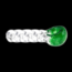 Jellyfish Glass JF Handpipe Color Ribbed