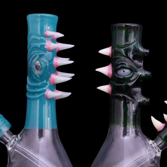 Experimental Green #5-Aqua Azul Mini Tube Rigs (Salt Glass)