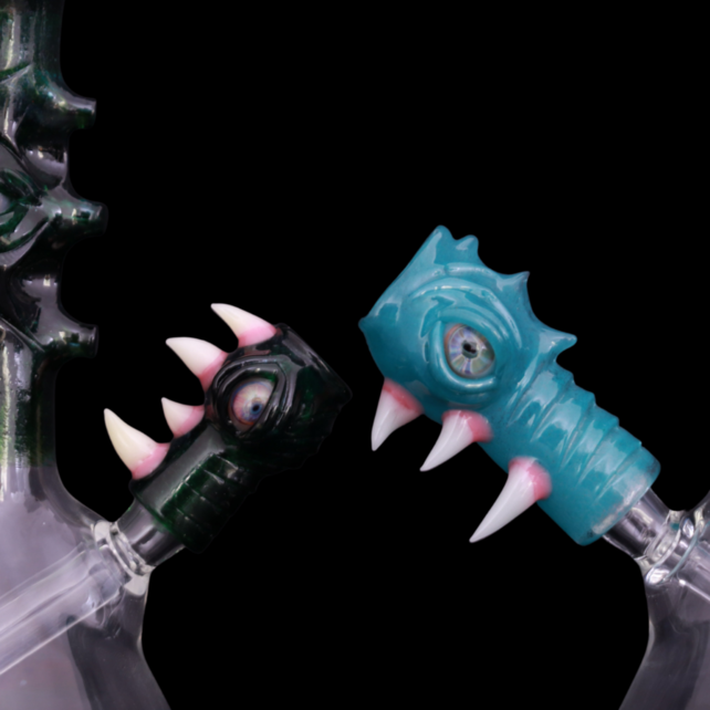 Experimental Green #5-Aqua Azul Mini Tube Rigs (Salt Glass)