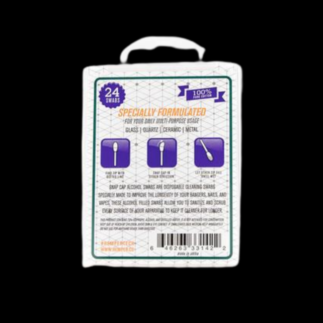 Hemper Tech Snap Cap Alcohol Swabs (24CT)