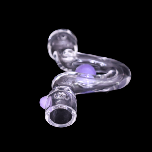 Zenesis Glass Micro Sidewinder Chillum With Marble Trap (Clear)