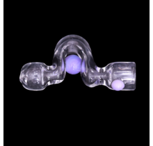 Zenesis Glass Micro Sidewinder Chillum With Marble Trap (Clear)