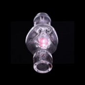 Zenesis Glass Medium Trinity Chillum With Marble Trap (Clear)