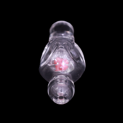 Zenesis Glass Medium Trinity Chillum With Marble Trap (Clear)