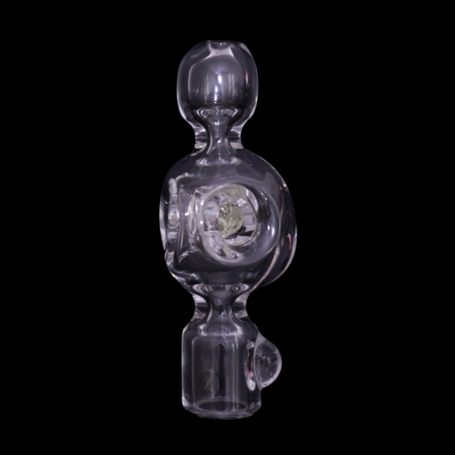 Zenesis Glass Micro Trinity Chillum With Marble Trap (Clear)