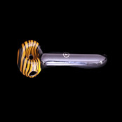 Zenesis Glass Black Spiral Lollipop Spoon