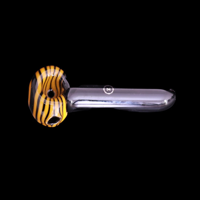 Zenesis Glass Black Spiral Lollipop Spoon
