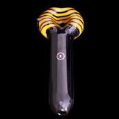 Zenesis Glass Black Spiral Lollipop Spoon
