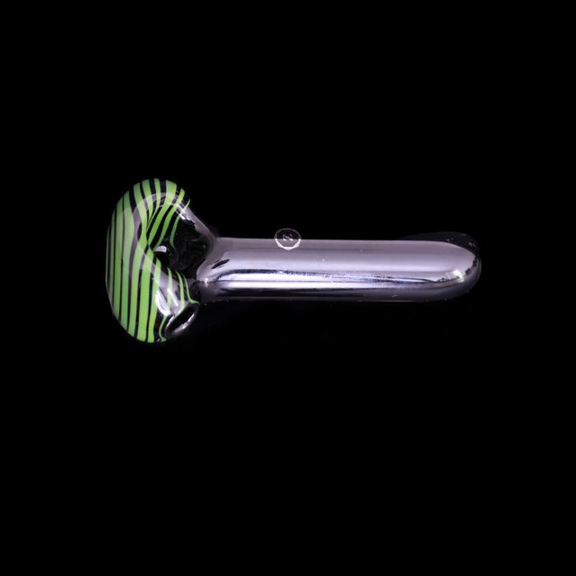 Zenesis Glass Black Spiral Lollipop Spoon