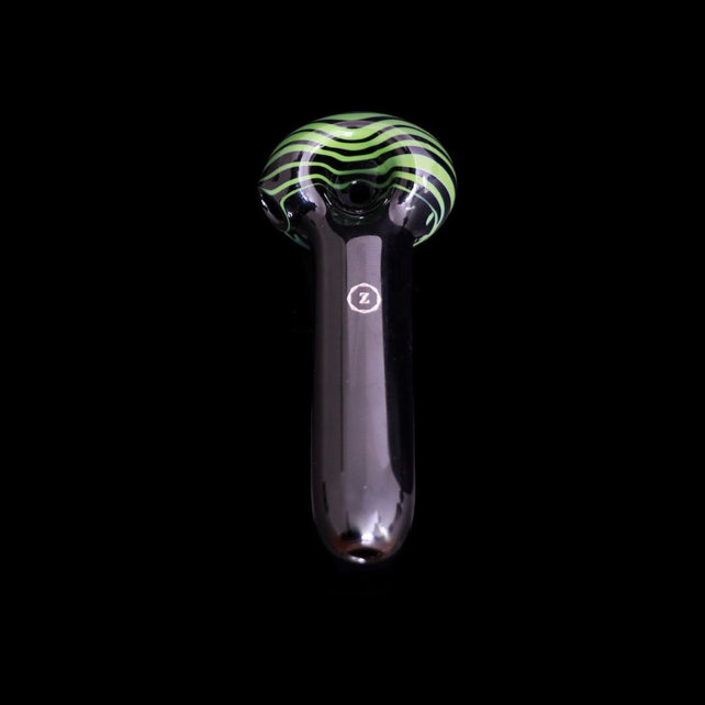 Zenesis Glass Black Spiral Lollipop Spoon