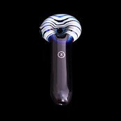 Zenesis Glass Black Spiral Lollipop Spoon