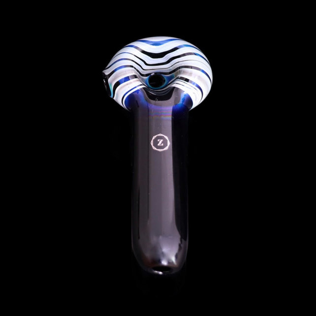 Zenesis Glass Black Spiral Lollipop Spoon