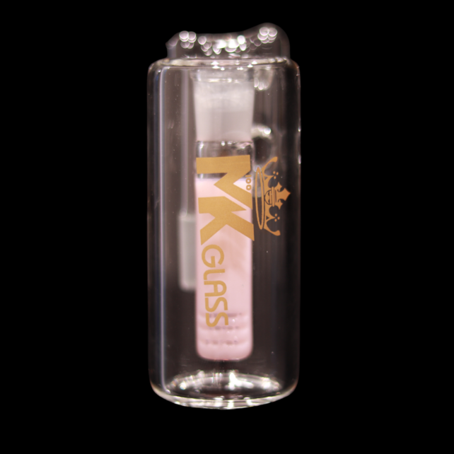 MK Glass Milky Downstem 14MM Ashcatcher 90°