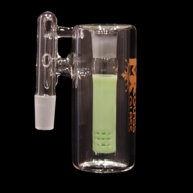 MK Glass Milky Downstem 14MM Ashcatcher 90°