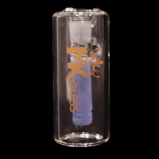 MK Glass Milky Downstem 14MM Ashcatcher 45°