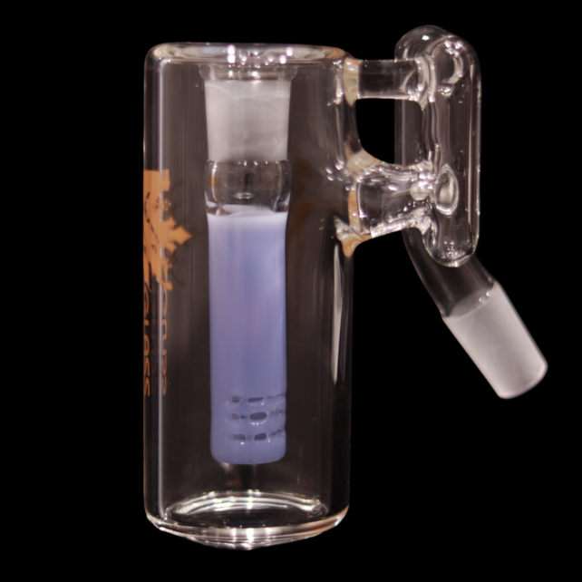 MK Glass Milky Downstem 14MM Ashcatcher 45°