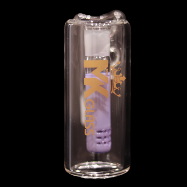 MK Glass Milky Downstem 14MM Ashcatcher 45°