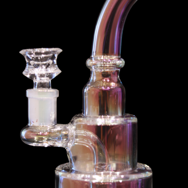 MK Glass Irridiscent Cake Rig