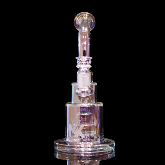MK Glass Irridiscent Cake Rig
