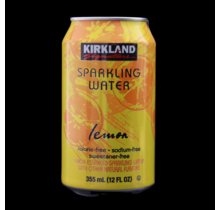 Kirkland Sparkling Water Lemon Stash Can
