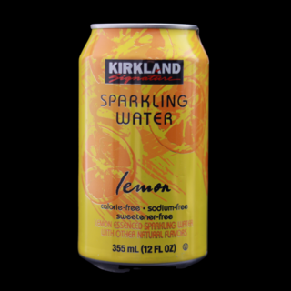 Kirkland Sparkling Water Lemon Stash Can