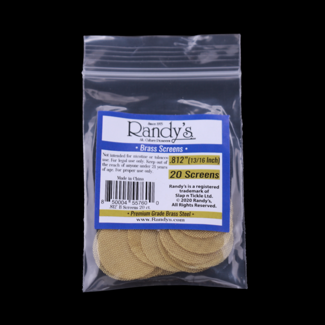 Randy's Brass Pipe Screens 20 Pack