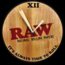 Raw Raw Wooden Clock