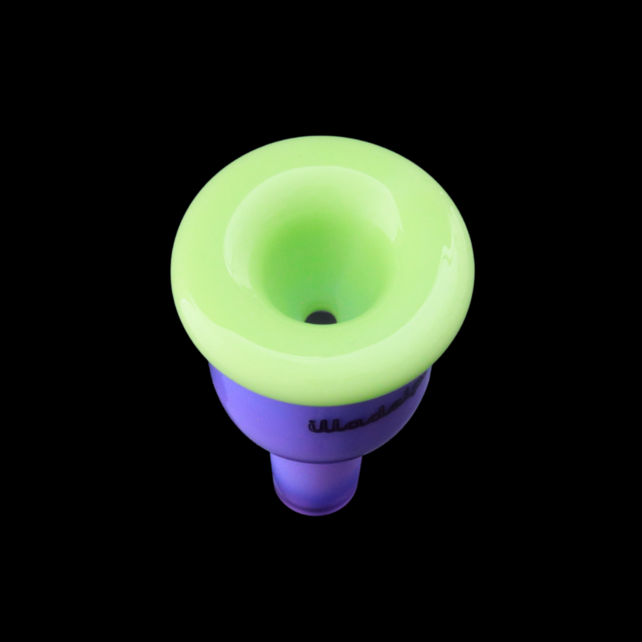 Illadelph 14mm 2-Tone Bell Slide Green/Purple