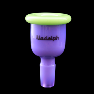 Illadelph 14mm 2-Tone Bell Slide Green/Purple
