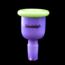 illadelph Illadelph 14mm 2-Tone Bell Slide Green/Purple