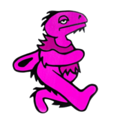 Elbo Glass Large Dancing Dino Dab Mat