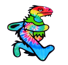 Elbo Small Dancing Dino Dab Mat Tie Dye