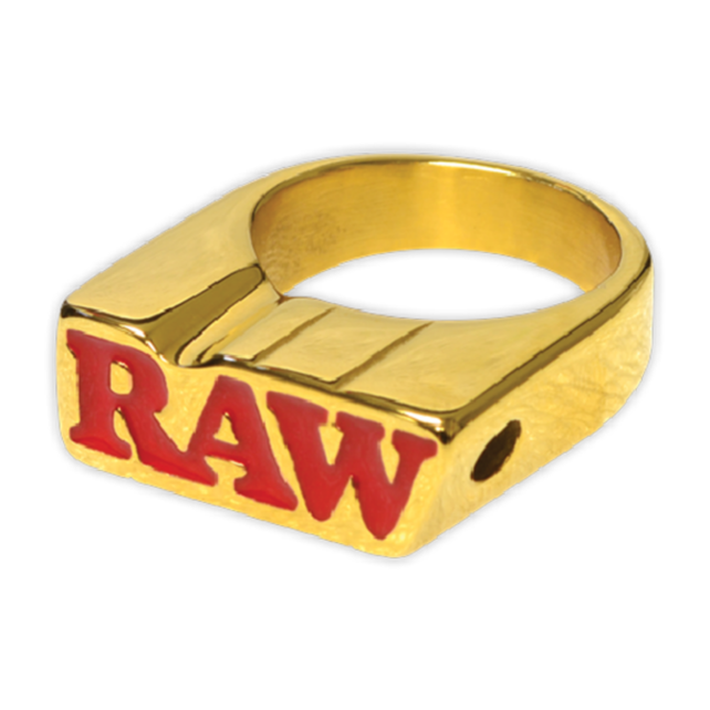 Raw Gold Smokers Ring