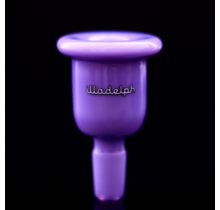 Illadelph 14mm Single Color Bell Slide Milky Purple / White Lettering