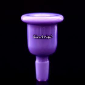 Illadelph 14mm Single Color Bell Slide Milky Purple / White Lettering