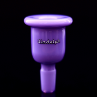 Illadelph 14mm Single Color Bell Slide Milky Purple / White Lettering