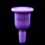 illadelph Illadelph 14mm Single Color Bell Slide Milky Purple / White Lettering