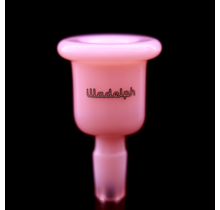 Illadelph 14mm Single Color Bell Slide Milky Pink / White Lettering