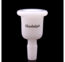 Illadelph 14mm Single Color Bell Slide Milky White / White Lettering
