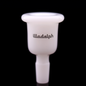 Illadelph 14mm Single Color Bell Slide Milky White / White Lettering