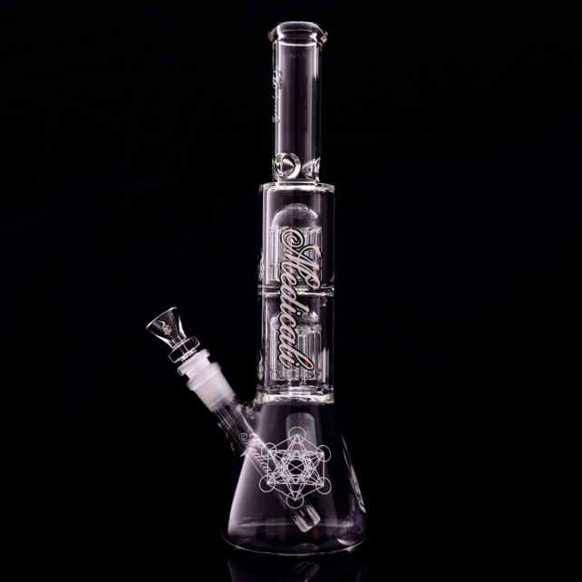 Medicali 13 Inch Double 8 Tree Beaker