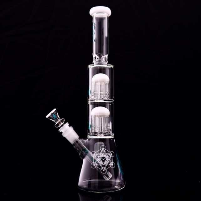 Medicali 13 Inch Double 8 Tree Beaker