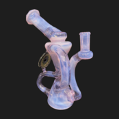 Shipley Glass Purple Lilac Faceted Floating Recyclers