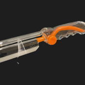 MD Glass Orange Crayon Machete