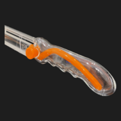 MD Glass Orange Crayon Machete