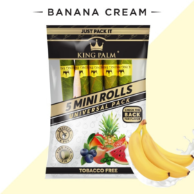 King Palm Cone Banana Cream 5 Pack Mini