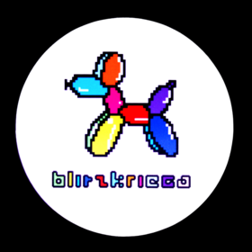 BlitzKriega 8 Bit Balloon Dog Mouse Pad