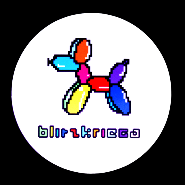 BlitzKriega 8 Bit Balloon Dog Mouse Pad