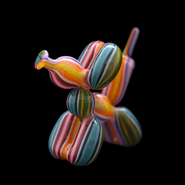 BlitzKriega Mini Balloon Dog Pink Green